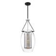 thumbnail image 6 of Warm Brass Mesh Lantern 1-Light Pendant with Sleek Bronzed Metal Rod with Clear Oval Glass 12 inches W X 28.5 inches H-Warm Brass/Bronze Finish Bailey, 6 of 6