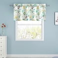 thumbnail image 6 of Bedroom Curtain Valance, Watercolor Flower Printed Decorative Solid Window Treatment for Living Dining Room, Rod Pocket, 52 x 18 in, 1 Panel, 6 of 6