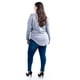 thumbnail image 3 of Blusa manga murcielago Roman Fashion /Tallas Extras, 8848 (Gris) gris 40, 3 of 6