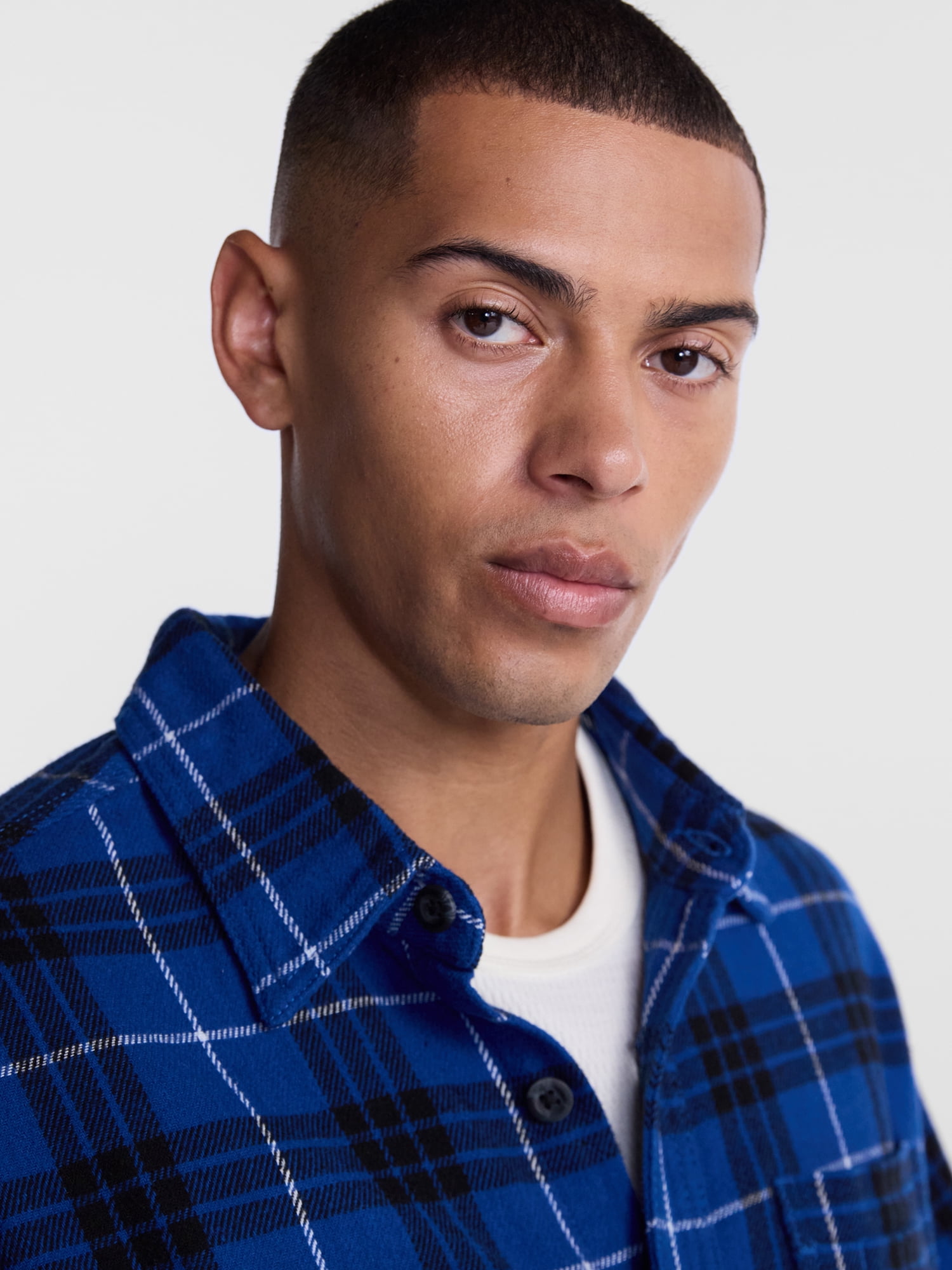 Brahma Men's Work Flannel Shirt with Long Sleeves, Sizes S-3XL