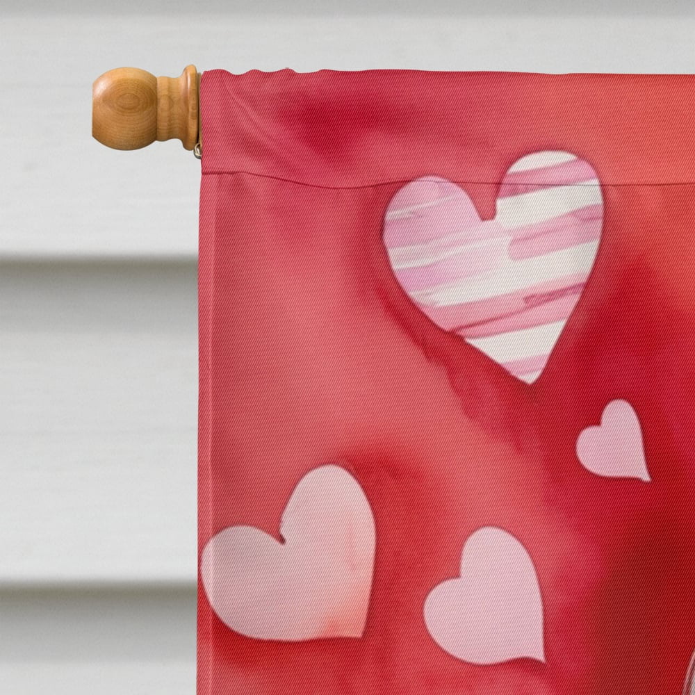 Afghan Hound My Valentine House Flag 28 in x 40 in