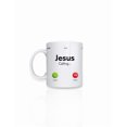 thumbnail image 1 of Taza de cerámica 443 ml. diseño divertido Jesus calling regalo original, 1 of 5