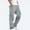 Gray, variant on Patlollav Mens Solid Multiple Pockets Outdoor Straight Type Fitness Pants Cargo Trousers
