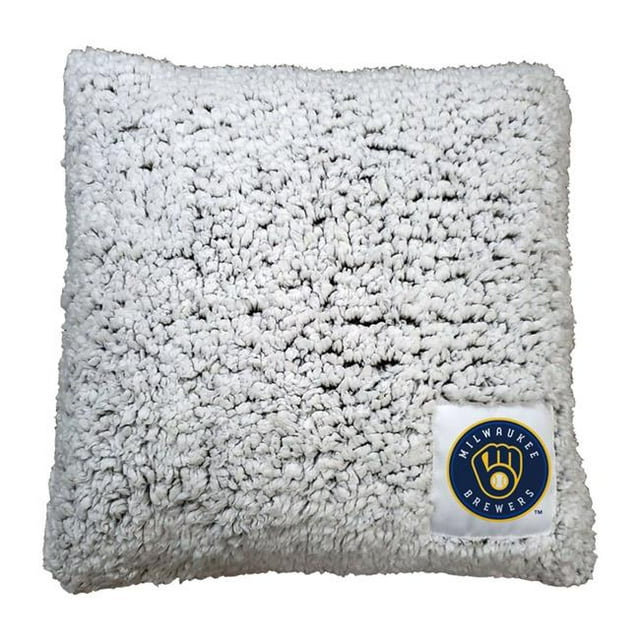 Logo Chair 516-812 MLB Milwaukee Brewers Frosty Throw Pillow