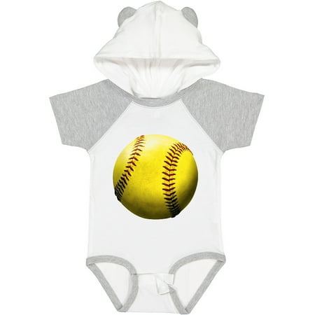

Inktastic Yellow Softball Gift Baby Boy or Baby Girl Bodysuit