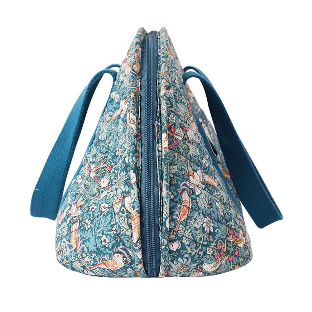 Portable Crochet Bag with Handle Crochet Tote Bag Travel Yarn Organiser Knitting Tools Accessories for Crafting Sewing