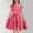 Hot Pink, variant on Spazoro Little and Big Girls A-line Dresses, Ruffle Sleeve Solid Color Waist Cinched Round Neck Casual Dresses for Girls Black Size 12 T