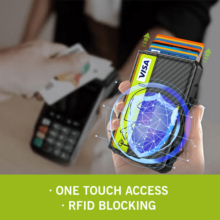 VGUCKI Compact Pop-Up Wallet, RFID Blocking Aluminum photo 4