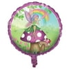 Pack of 10 Fancy Fairy Rainbow Metallic Foil Party Balloons 18"