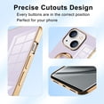 thumbnail image 3 of Compatible with iPhone 14 Case iPhone 13 Case with Ring Holder Silicone Protective Cover Magnetic Kickstand Shockproof Folding iPhone14 Case iPhone13 Case Soft TPU Bumper-Purple, 3 of 16