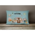 thumbnail image 4 of Carolines Treasures CK7893PW1216 Chocolate Staffordshire Bull Terrier Sweet Home Canvas Fabric Decorative Pillow 12H, 4 of 4
