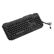 K1 Cool Crack Waterproof LED Luminous Backlight USB Wired Gaming Keyboard