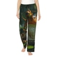 thumbnail image 2 of Lsque Intellectual Frog Pond Print Women's Pajama Pants, Lounge Pant - Comfortable Home Wear,Elastic Waistband, Stylish Design-X-Large, 2 of 9