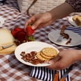 thumbnail image 6 of Twine Tahoe Cream Picnic Basket for 4, Party and Outdoor Gifts 28 Piece Set, 6 of 9