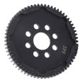 thumbnail image 1 of Engranaje De Metal De 64 Dientes, Procesamiento Fino RC Car Gear 51356 Pieza De Repuesto De Fácil Instalación Estable Y Confiable Para TT02 TT02D TB-03, 1 of 7