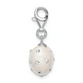thumbnail image 2 of Sterling Silver Click-on White Ferido & Crystal Heart Charm (0.4in), 2 of 3