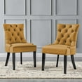 thumbnail image 2 of Modway Privy 18.5" Stainless Steel Velvet Dining Chair in Gold/Dusty Rose, 2 of 9