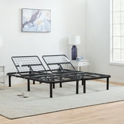 Lucid Basic Remote Controlled Steel Adjustable Bed Base, King/Split King (Ships in Two Boxes)
