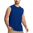 thumbnail image 4 of Summer Tank Tops For Mens Scooped Neck Tee Sleeveless Shirts Ultra Soft Athletic Stretch Tunics Blouses Plain Classic Tee Shirts Relaxed Fit Tunics Tee Workout Running Gym Shirts, 4 of 4