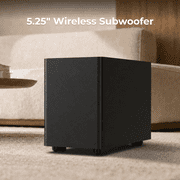 ULTIMEA 5.1ch Sound Bar for Smart TV, Virtual Surround Sound System for TV, App Control, Home Theater Sound System, TV Soundbar with Subwoofer, 2 Surround Speakers,, Opt/AUX, Poseidon R5T