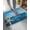 Lake Blue, variant on Luxury Plush Bathroom Rugs Mat, Coastal Starfish Soft Shaggy Bath Carpet, Beach Ocean Nautical Wooden Grain Non-Slip Floor Mat for Kitchen, Bedroom, 16"x24"