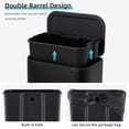 thumbnail image 4 of Bingirl Bathroom Trash Can, 3.2 Gallon Stainless Steel Garbage Can with Lid, Rectangular Small Step Waste Bin with Foot Pedal & Removable Inner Bucket for Kitchen Bedroom Restroom (Matte Black), 4 of 6