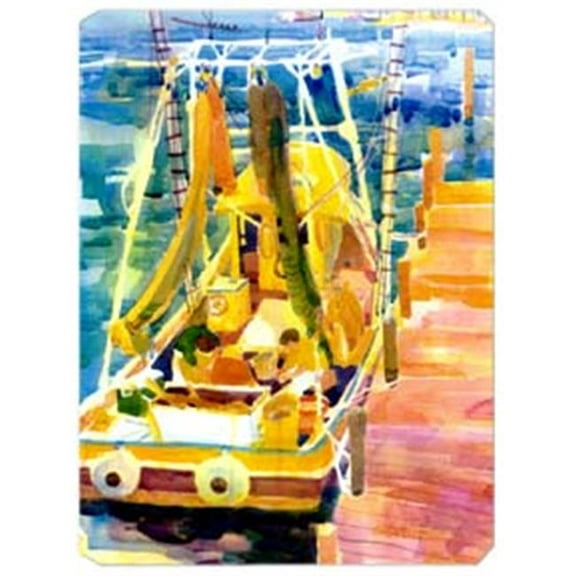 Carolines Treasures Shrimp Boats Mouse Pad- Hot Pad Or Trivet