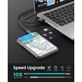 thumbnail image 2 of Carcasa de disco duro ORICO USB C a SATA III de 2,5 pulgadas, 6 Gbps, 2 of 8