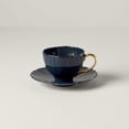 thumbnail image 2 of Lenox Sprig and Vine Teacup and Saucer, Navy, 2 of 3