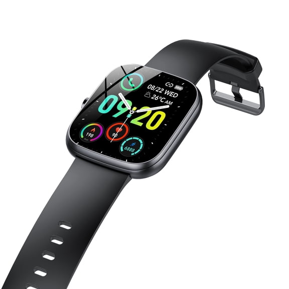 Smart Watch for Women Men, Smartwatch for Android and IPhone with 130  Sports Modes, Fitness Trackers with Bluetooth Call / IP68 Waterproof,Black