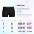 thumbnail image 7 of TiaoBug Kids Girls V Front Elastic Waistband Booty Shorts Hot Pants Sports Gymnastics Workout Bottoms Black 5-6, 7 of 7
