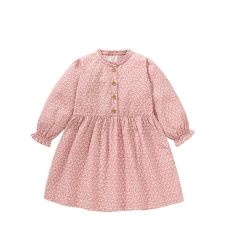 

Mceream Girls Dresses Size 5 Green Long Sleeve Dresses Loose Fit Cotton A-Line Dress Cotton A-Line Dress Toddler Fall Clothes 18M Family Matching Outfits Fall Plus Size My Orders Vestido De NiñA