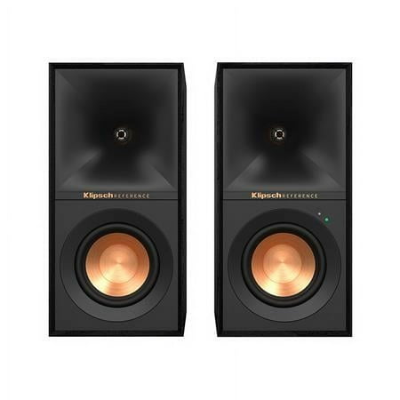 Klipsch - Reference 4" 35W 2-Way Powered Speakers (Pair) - Black