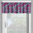 thumbnail image 4 of Ambesonne Geometric Valance & Curtain, Motif, 55"x36", Aqua Magenta Violet, 4 of 6