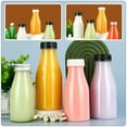 thumbnail image 3 of Monyance yogurt bottle 10x 200ML Clear Plastic Bottles with White Caps for & Beverages(5.12X2.17X2.17Inches), 3 of 11