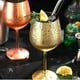 thumbnail image 2 of Gold Finish Wine Glass, 2 Stainless Steel Cocktail Glasses, 2 of 5