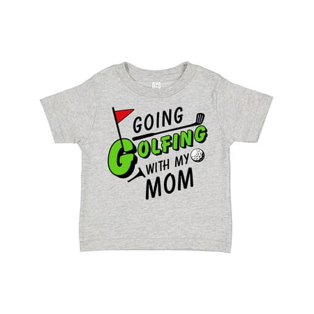 

Inktastic Going Golfing with My Mom- Kids Golf Gift Toddler Boy or Toddler Girl T-Shirt