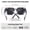 A05 Floral/Grey Lens, variant on Women's Summer Glam 1-Pack Oversized Mirrored Sunglasses UV400 Black Gold for Poolside Lounging Yacht Party Sunset Cruise