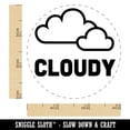 thumbnail image 2 of Cloudy Cloud Weather Day Planner Rubber Stamp for Scrapbooking Crafting Stamping - Small 3/4 Inch, 2 of 7