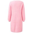 thumbnail image 2 of Vedolay Womens Tops Womens Oversized Lapel Button Up Long Sleeve Classic Casual Jacket,Pink XXL, 2 of 5