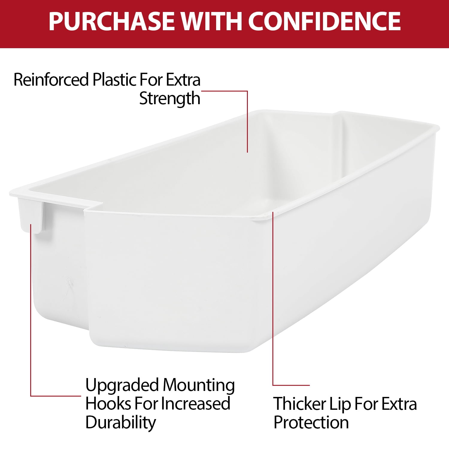 Kojem 3 Packs 2187172 Refrigerator Door Bin Shelf