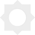 thumbnail image 4 of 14"OD x 7"ID x 7 3/4"C x 1"P Axel Architectural Grade PVC Contemporary Ceiling Medallion, 4 of 11