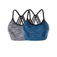 thumbnail image 2 of YouLoveIt Women Sports Bra, 2 pack Women Ladies Sports Bra Crop Tops Sexy Beauty Back Sports Bra Workout Sports Bras Cross Back Padded Sports Bras Yoga Bra with Removable Cups, 2 of 7