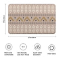thumbnail image 3 of Brown Geometric Triangle Diamond Pattern Bathroom Rugs Mat,Non Slip Microfiber Bathroom Rug,Rubber Backing,Soft Bathroom Mats for Bathroom Floor,Tub and Shower,17x27in(43x68cm), 3 of 5