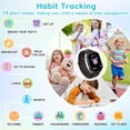 thumbnail image 5 of Eurhowing 1.83" Smart Watch for Kids 3-12, 30 Games, Habit Tracking, Music Player, Video, Alarm Clock, HD Touchscreen, Educational Toys Birthday Christmas Gifts for Boys Girls, Black, 5 of 8
