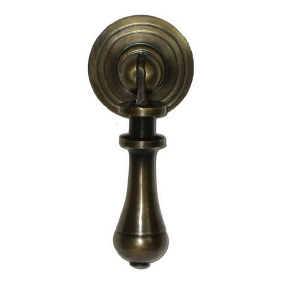 Teardrop Pull with Rosette Backplate, Extra Small