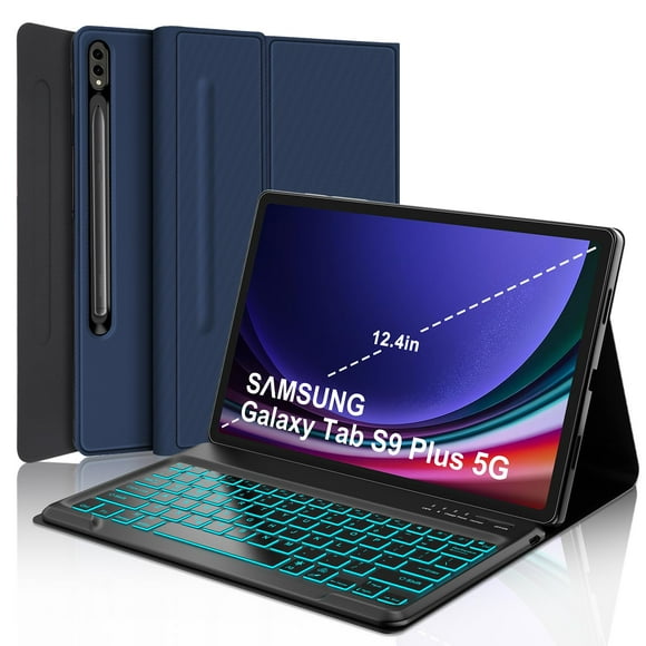Funda con teclado SENGBIRCH para Galaxy Tab S9+ 12.4" Bluetooth