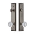 thumbnail image 2 of Grandeur Fifth Avenue Tall Plate Single Cylinder One Piece Knobset with Versailles Knob, 2 of 6
