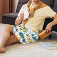thumbnail image 4 of Wukai Funny Boats Men’s Short Pajama Pants With Pockets Soft Sleep Pj Shorts for Men-Small, 4 of 6