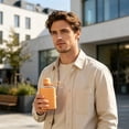 thumbnail image 2 of EverydayNest Thin Flat Water Bottle,240ml Portable Leakproof Pocket Bottle with Silicone Sleeve,Reusable Clear Travel Bottle for Gym Outdoor,8x14cm, 2 of 4